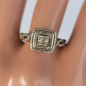 Diamond & Sterling Ring